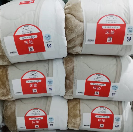 外贸冬季加厚保暖床褥垫子双人床褥垫吸湿发热床垫机洗抗静电