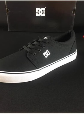 DCSHOECOUSA欧版滑板鞋男女休闲运动低帮四季黑白经典百搭帆布鞋