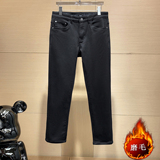 磨毛薄绒不褪色9375P175冬季男修身牛仔裤控245低成交225，男装牛仔裤，钱塘6008(原3014)