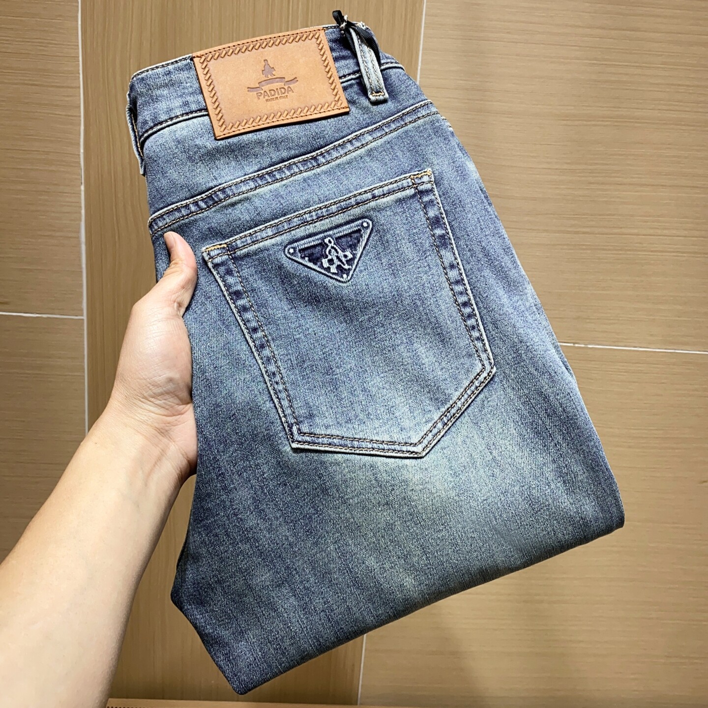 字母错误货号6610P175春夏男士修身九分牛仔裤终端售价248，男装牛仔裤，钱塘6008(原3014)