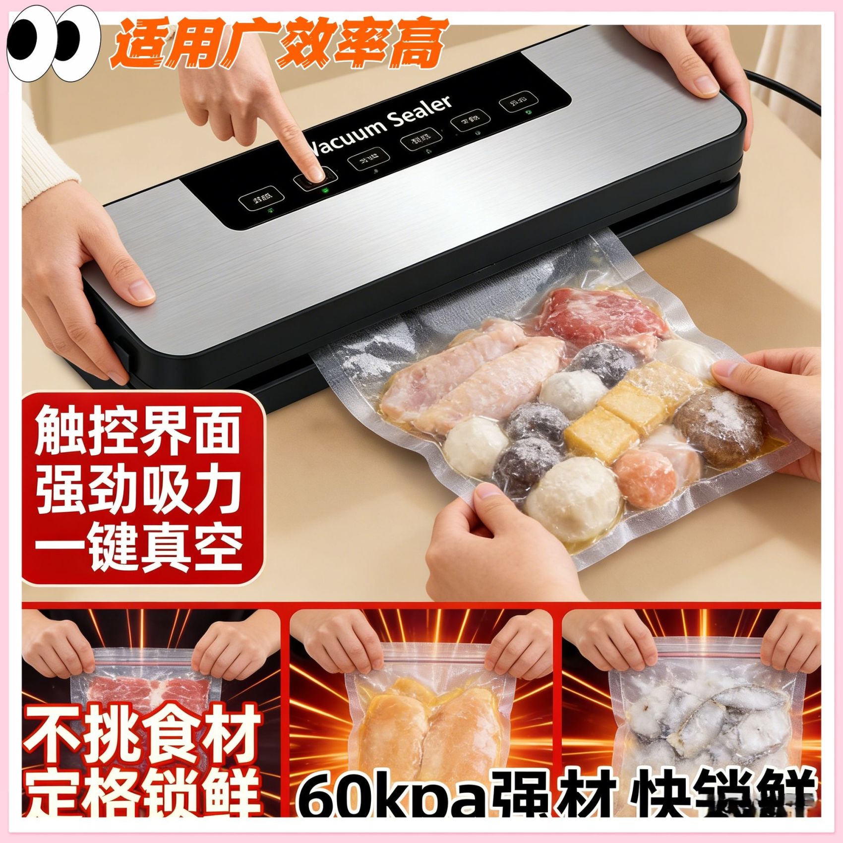家用食品包装密封塑封机