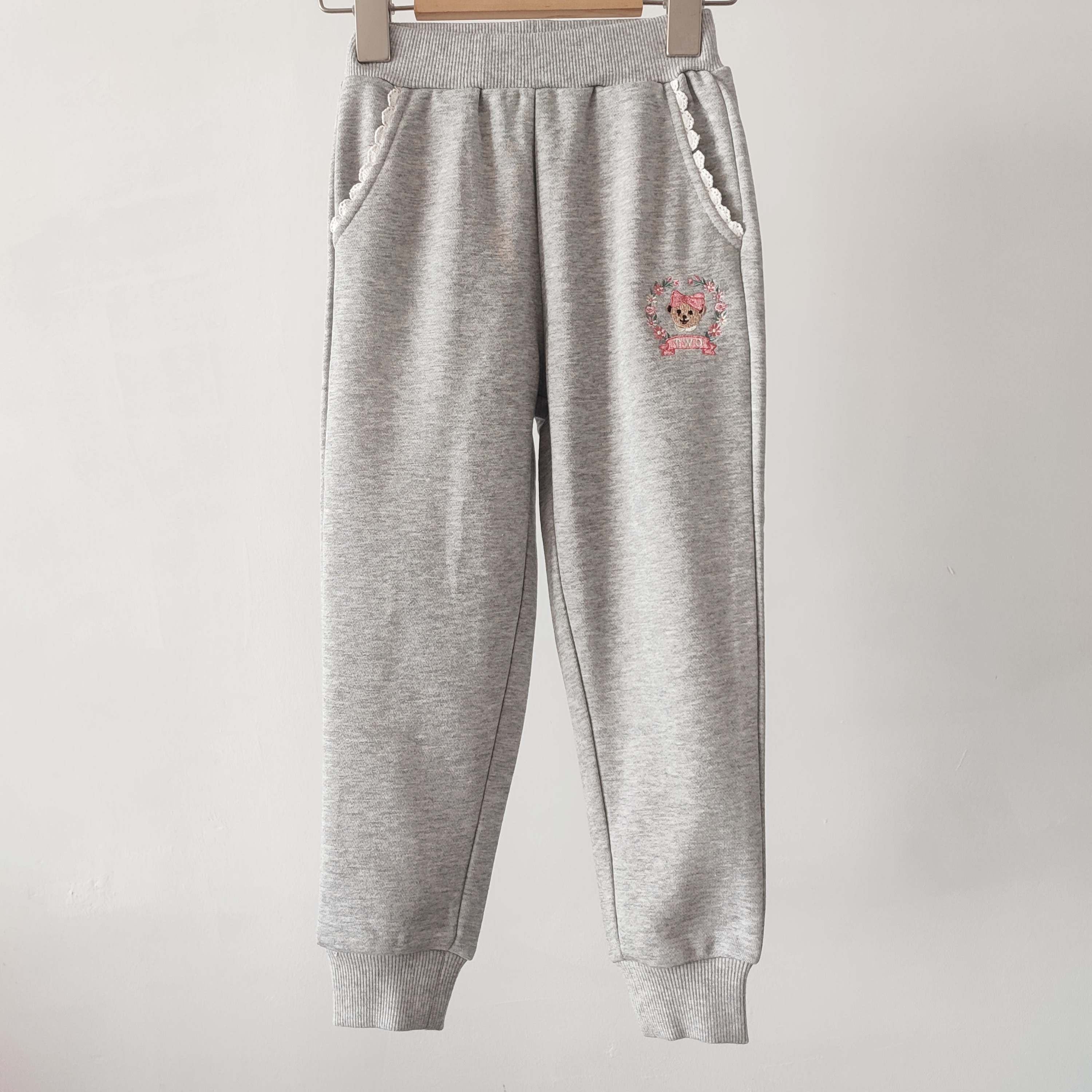 洋气休闲2025秋季新款灰色长裤