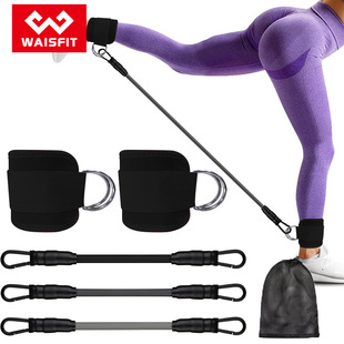 练臀踢腿拉力绳 脚踝扣绑带健身美腿部速度训练器