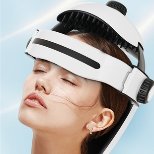 头部按摩器音乐电动脑部按摩仪头皮热敷脑轻松颈头疗机头盔按摩帽