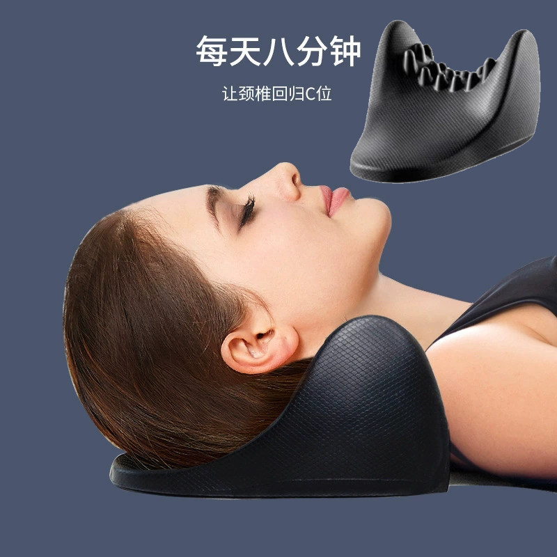 反弓指压按摩枕带按摩颗粒款