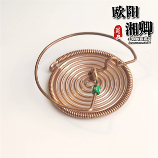A97#欧阳1.5粗蝈蝈罐专用纯全紫铜圈簧