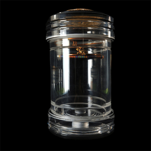 罐王•S107•透角泠音•李勇牛角蒙心蝈蝈罐子配紫铜青蛙簧65*130