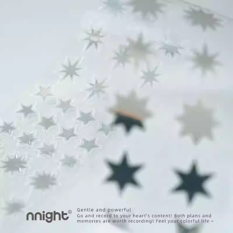 nnight分装星河闪Ⅱ体力烫银切膜贴纸原创设计点缀星星deco贴纸
