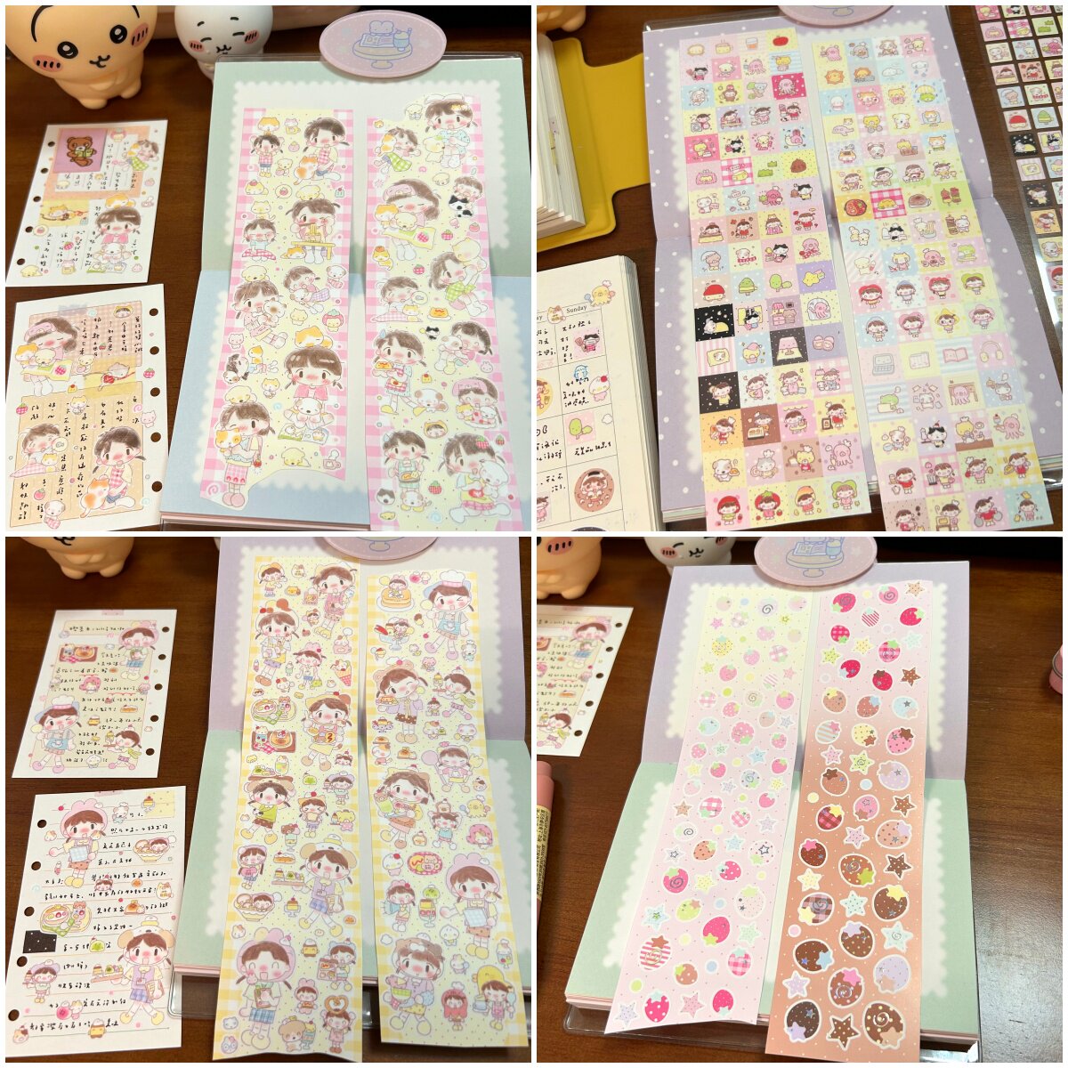 可爱制造局春春山山贴纸卷分装人物女孩装饰点缀胶带可爱贴纸新品