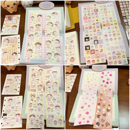 可爱制造局春春山山贴纸卷分装人物女孩装饰点缀胶带可爱贴纸新品