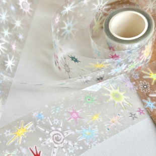 CCCelsius star 贴纸卷分装盐系装饰点缀素材可爱手账胶带新品