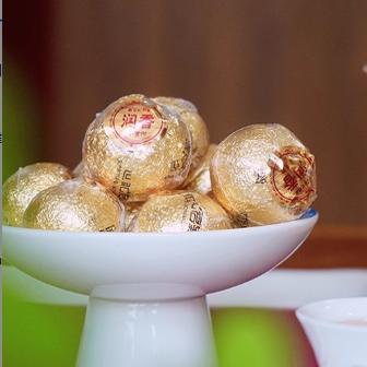 世纪茗家润香小青柑正宗新会柑陈皮普洱熟普宫廷普洱茶500g约42粒