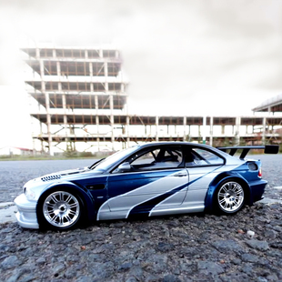 1:18 极品飞车 宝马 BMW M3 GTR NFS9 MOST WANTED 汽车模型制作
