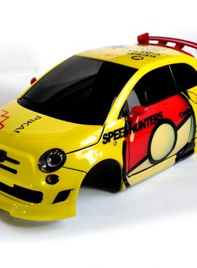 1：28 MINI-Z 比卡丘 菲亚特 500 ABARTH 遥控车壳上色 代工 制作