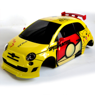 ABARTH 比卡丘 代工 遥控车壳上色 菲亚特 MINI 1：28 500 制作