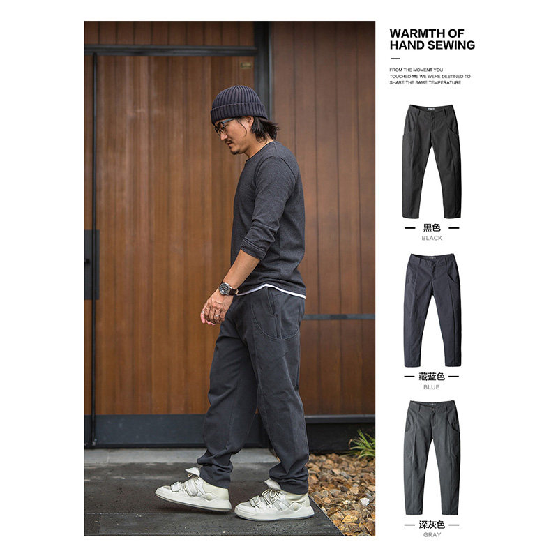 释觉工装商务休闲长裤侧兜设计