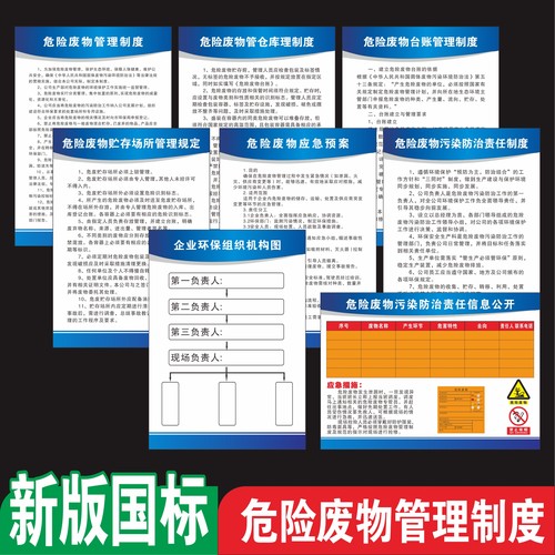 2026新版危险废物管理制度牌上墙