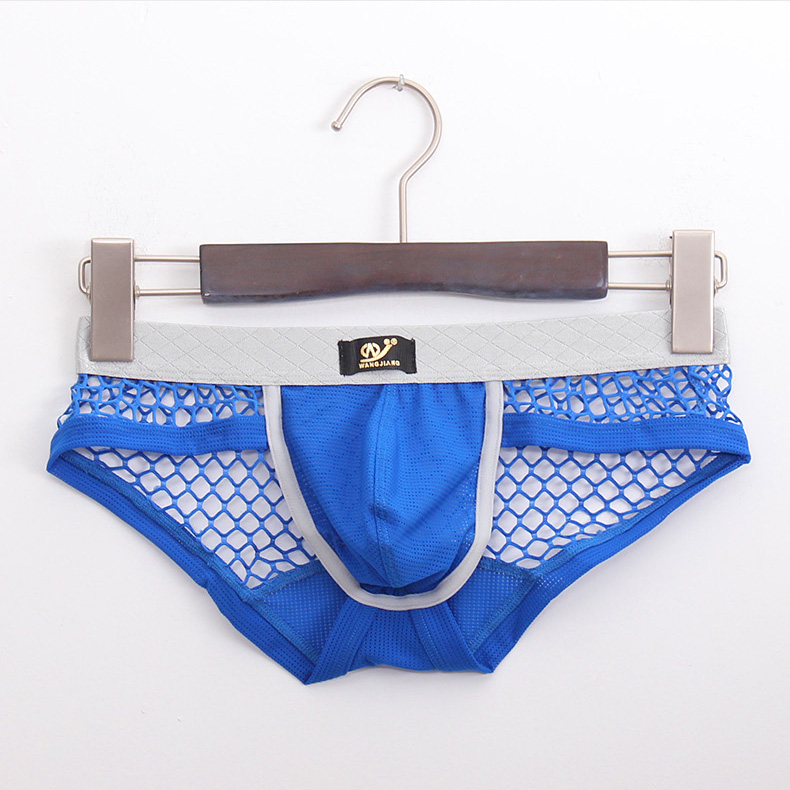 性感大网眼低腰U凸透视男士内裤