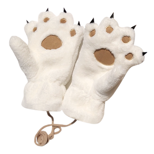 爪子手套男女生冬天加绒加厚保暖学生中童亲子熊掌猫爪韩版百搭