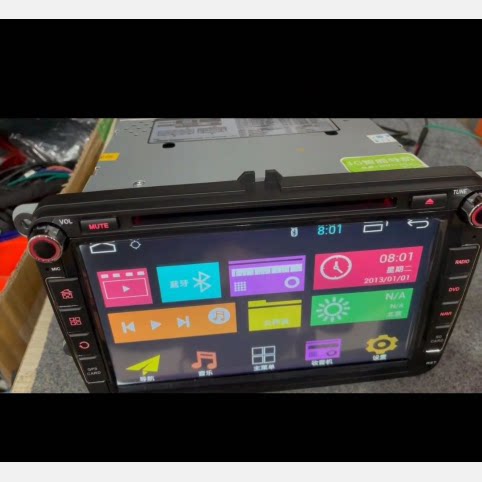 适用大众朗逸迈腾新宝来桑塔纳原装DVD导航蓝牙倒车一体机无损