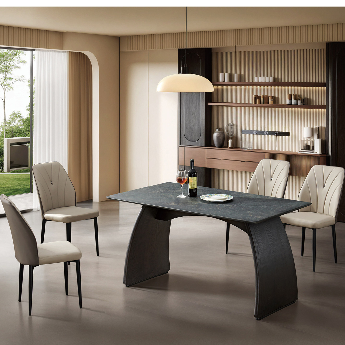 意式极简天然石材绿松石餐桌现代简约轻奢高级感家用中古风方形桌,住宅家具,大理石餐桌,淘宝优惠券,粉丝福利购,淘宝优惠卷