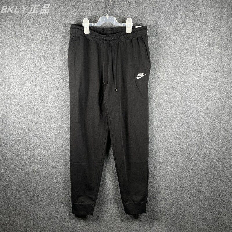 Nike耐克 女子纯棉刺绣薄款毛巾圈缩口透气跑步运动休闲裤 DJ8499