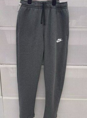 Nike耐克男加绒保暖直筒刺绣长裤