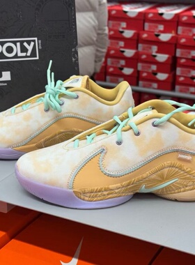 Nike耐克 LeBron 22白橙色GS男女大童低帮休闲潮流篮球鞋 HV8615