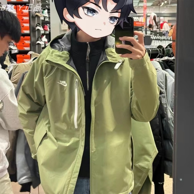 Nike耐克男子软壳冲锋衣夹克外套