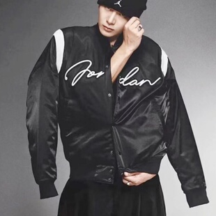Nike耐克 Jordan 王嘉尔男子运动休闲潮流棒球服棉服外套 HF9298