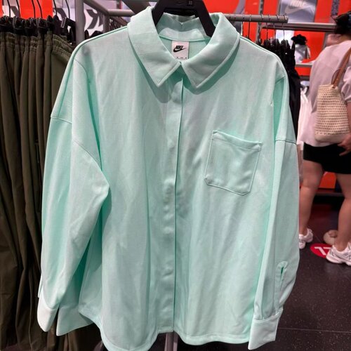 Nike耐克女士宽松简约翻领衬衫