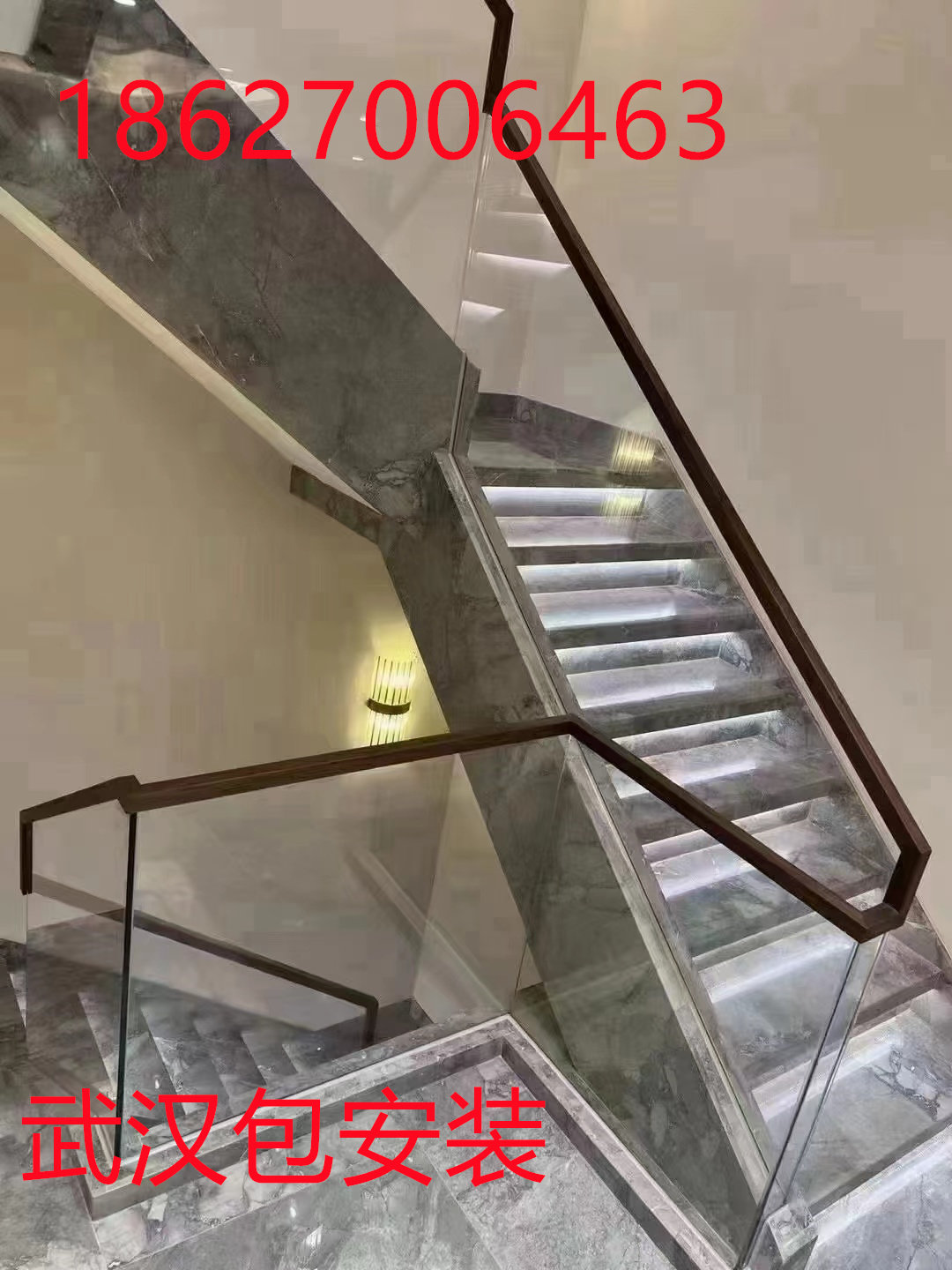 武汉厂家直销玻璃护栏包安装阳台栏杆