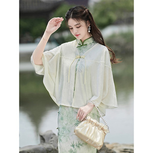 新中式国风立领盘扣流苏汉服上衣夏季新款日常通勤改良宋裤套装
