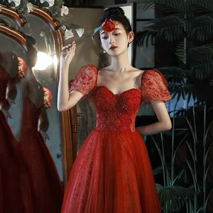 敬酒服新娘2025新款出阁订婚连衣裙女春季日常宴会气质回门