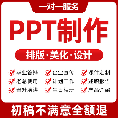 ppt代制作修改美化设计定制PPT课件工作汇报企业宣传述职课件