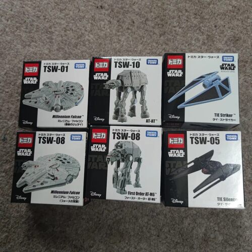TOMY多美卡星球大战特别版TSW-01千年隼AT-AT AT-ST合金模型玩具