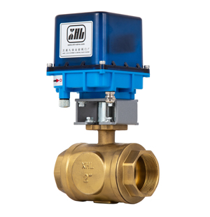 电动三通球阀DN15定制款 高平台铜球阀电动阀电动球阀L型/T型流向