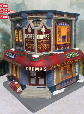 lemax出口手绘陶瓷房子欧洲小镇建筑物场景家居装饰品圣诞节摆件