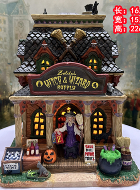 lemax外贸出口手绘陶瓷房子建筑物场景家居装饰品圣诞节摆件