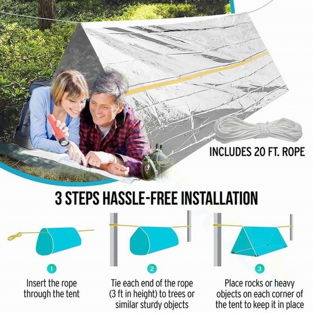 旋购应急便携帐篷户外求生帐篷