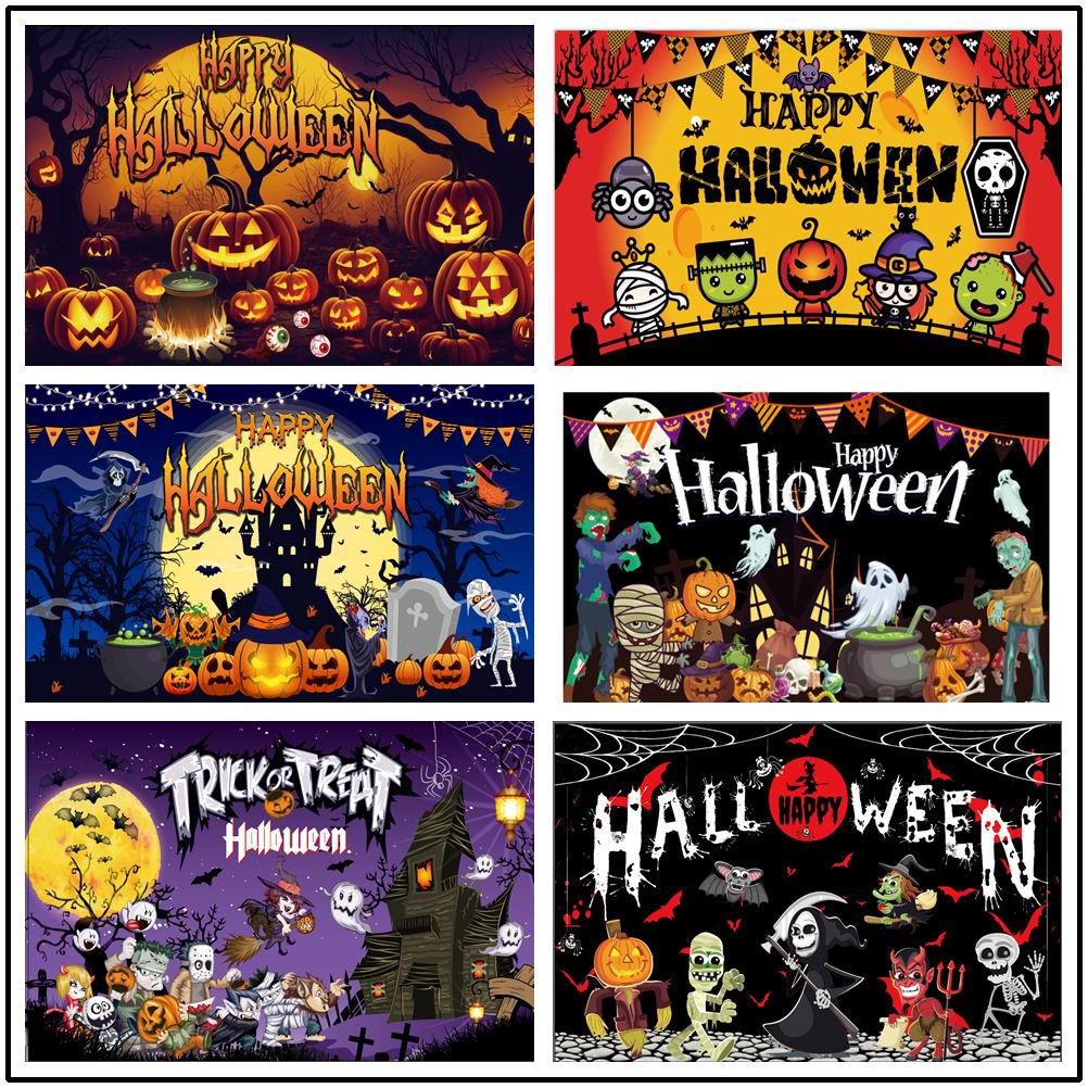万圣节装饰挂布氛围感布置背景布
