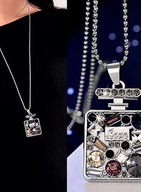 新款韩版创意香水瓶百搭款项链