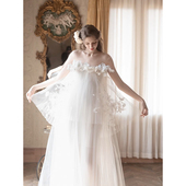 晨袍女新娘森系超仙花仙子礼服裙小众高级感生日小众轻纱出门纱