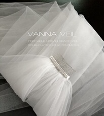 Фата simple veil 很好的旅拍沙滩城市街拍造型短款中长款双层简约头纱