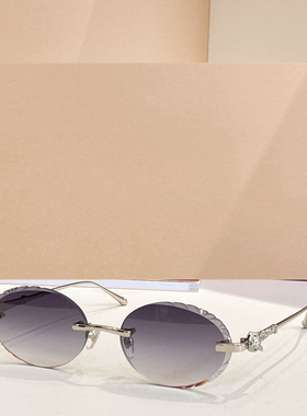 时尚新款太阳眼镜高品质高质感百搭遮阳潮大气01843O圆框无框金属