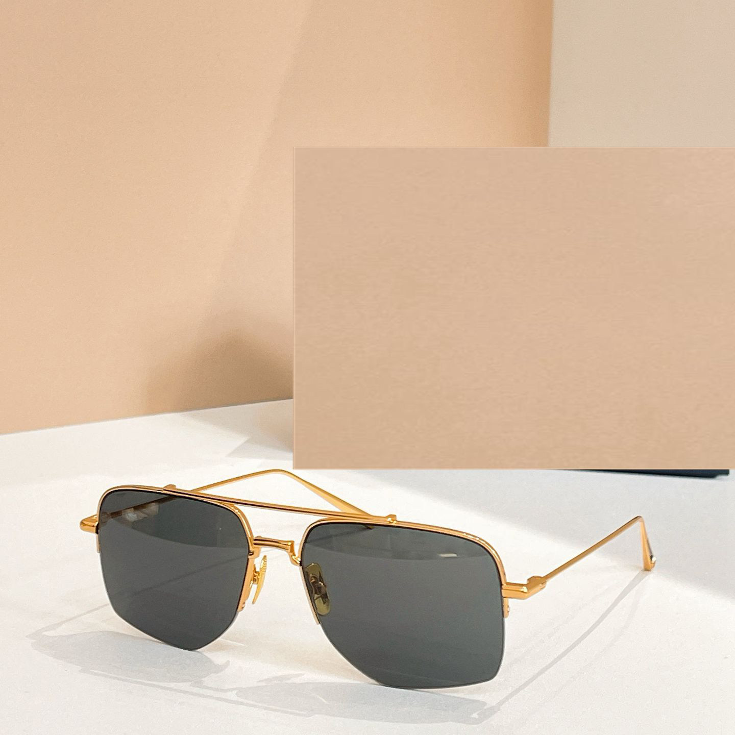 时尚新款太阳眼镜高品质高质感百搭遮阳大气191金属方框