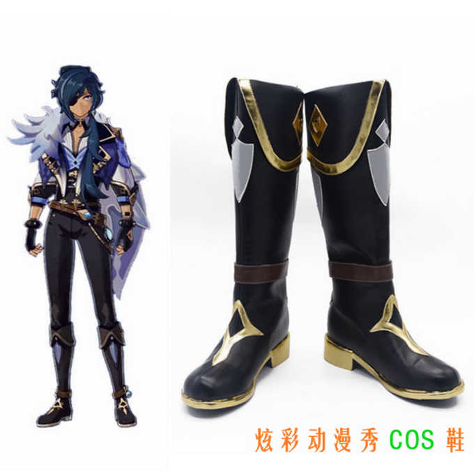 原神凯亚Cosplay靴子动漫大码鞋