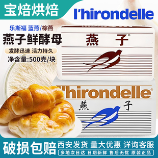 法国燕子牌新鲜酵母500g烘焙耐高糖面包专用高活性酵母粉包子馒头