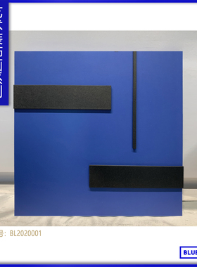 【蓝色时间】艺术现代装饰画样板间克莱因蓝壁画色块抽象立体挂画