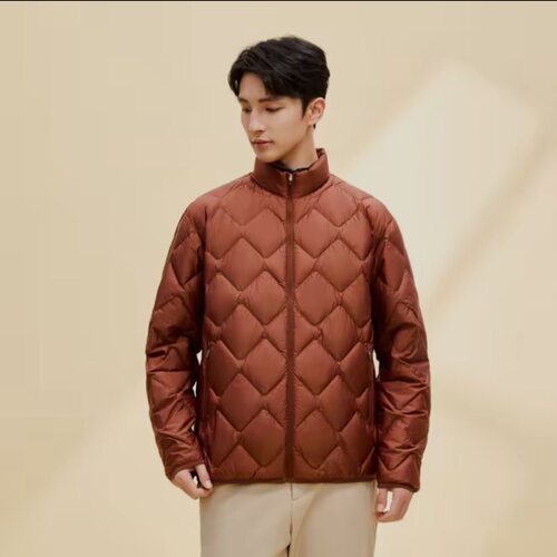 安踏正品 冬季款休闲轻便立领轻薄百搭男运动羽绒服外套152447965